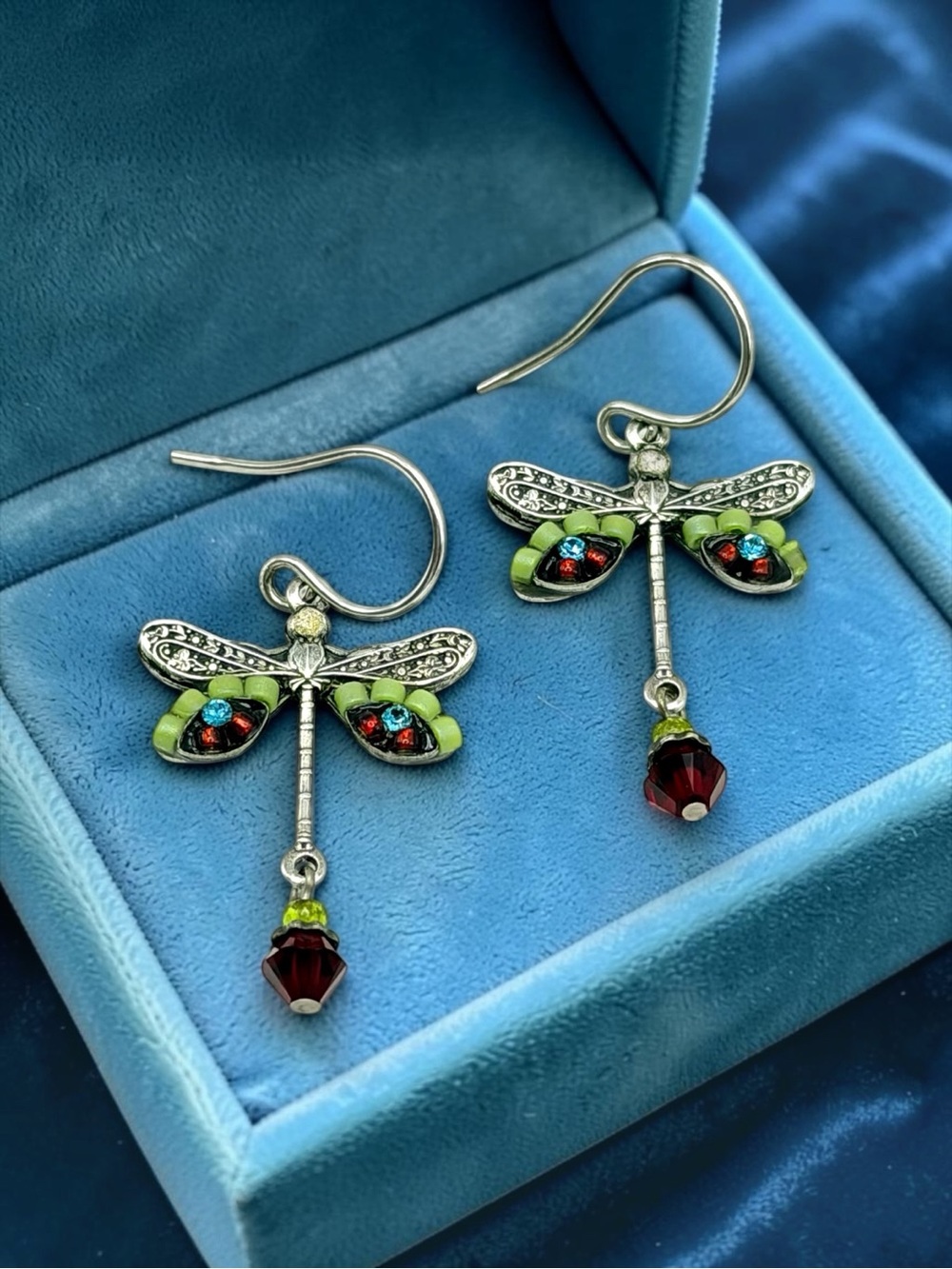 Firefly 925 Sterling Silver Dragonfly Earrings 1”